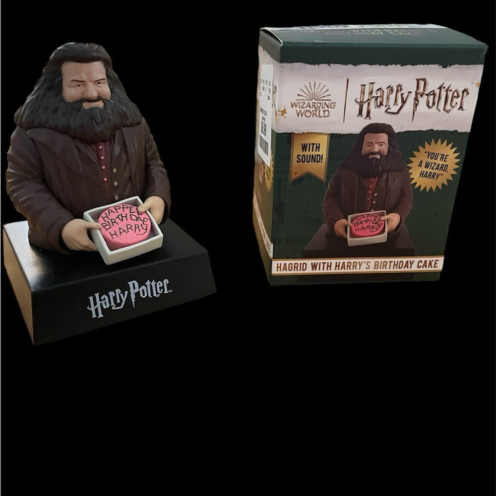 Harry Potter’s birthday celebration figure with Hagrid